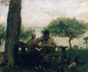 Jídlo v Honfleuru, 1875