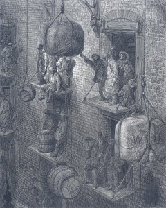 Skladování ve městě, 1872 od Adolphe Francois Pannemaker