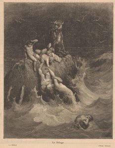 potopa Le Déluge (název na objektu) od Adolphe Francois Pannemaker