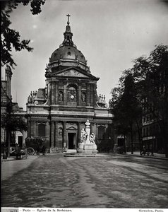Kostel na Sorbonně postavený Jacquesem Lemercierem (asi 1585-1654) v letech 1635-53 od Adolphe Giraudon