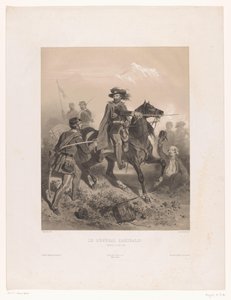 Generál Giuseppe Garibaldi jako velitel v bitvě u Varese Le General Garibaldi (titul na předmětu)