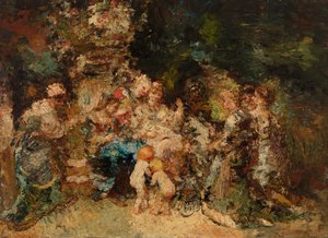 Hold od Adolphe Joseph Thomas Monticelli