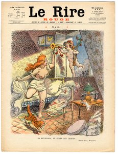 Obálka „“The Red Laughter“, Satirical in Colors od Adolphe Leon Willette