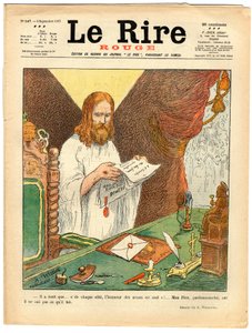 Obálka „“The Red Laughter“, Satirical in Colors od Adolphe Leon Willette