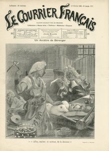 Ilustrace Adolphe dit Willette (1857-1926) pro obálku Le Courrier francais od Adolphe Leon Willette