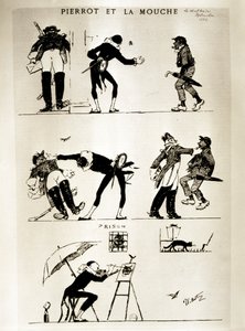 Pierrot a La Mouche od Adolphe Leon Willette