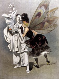 Pierrot ja Columbinen keijukummi od Adolphe Leon Willette