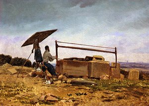The Stone Cutter (olej na plátně)