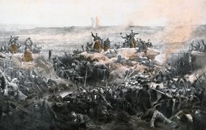 Dobytí Malakoffu francouzskou armádou, 1855 od Adolphe Yvon