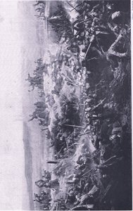 Dobytí Malakoffu Francouzi, ilustrace z britských bitev na souši a na moři, 1915 od Adolphe Yvon