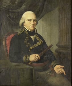 Portrét Pietera Gerarduse van Overstratena, generálního guvernéra Nizozemské východní Indie od Adriaan de Lelie (attributed to)
