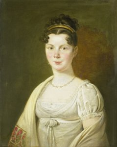 Portrét Wilhelminy Maria Haack (1786-1857), čtvrté manželky Gerrita Verdoorena