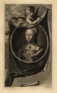 Lady Jane Gray (1537-1554) (rytina) od Adriaan van der (after) Werff