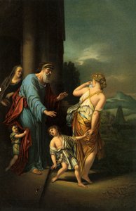 Abraham posílá pryč Hagar a Izmaela - - Bible