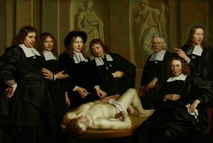 Lekce anatomie Dr. Frederika Ruysche, 1670
