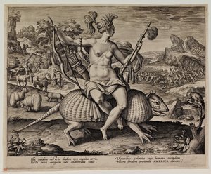 Amerika od Adriaen Collaert