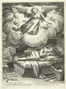 Josefovo zvěstování od Adriaen Collaert