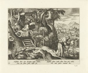 Nephalia z Knossu Nephalia Gnossia (název na objektu) Female Hermits (název série) Solitvdo sive vitae foeminarvm anachoritarvm (název série) od Adriaen Collaert