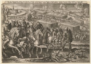 Obléhání Vídně tureckou armádou, 1529 od Adriaen Collaert