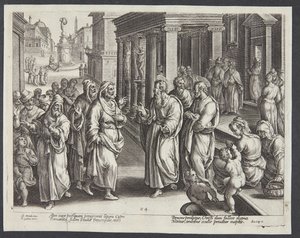 Elymasovo oslepení od Adriaen Collaert