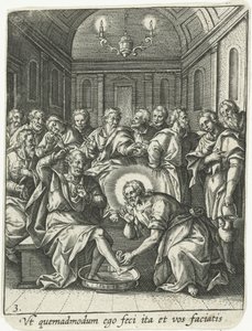 Mytí nohou od Adriaen Collaert