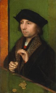 Muž vážící zlato, ca. 1515-20.