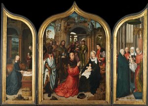 Triptych, c.1510-12 (olej na panelu) od Adriaen Isenbrandt or Isenbrant