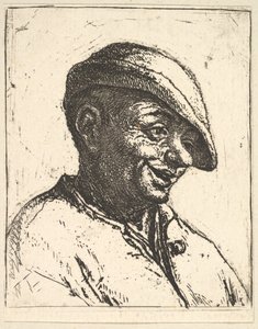 Smějící se rolník, 1610-85. od Adriaen Jansz. van Ostade