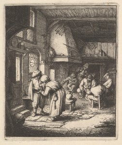 Rolník platí svůj účet, 17. století. od Adriaen Jansz. van Ostade