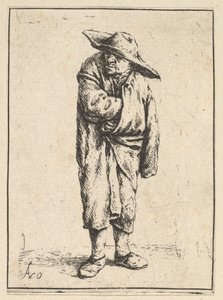 Sedlák zabalený do pláště, 1610-85. od Adriaen Jansz. van Ostade