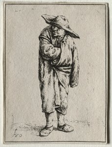 Sedlák s rukou v plášti. od Adriaen Jansz. van Ostade