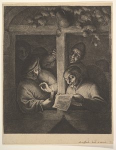 Zpěváci u okna, 1610-85. od Adriaen Jansz. van Ostade