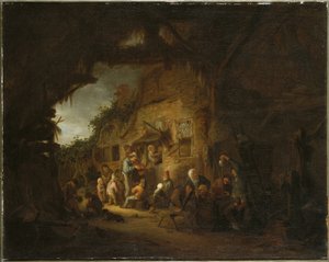Starý houslista, 1641 od Adriaen Jansz. van Ostade