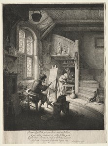 Malířské studio. od Adriaen Jansz. van Ostade