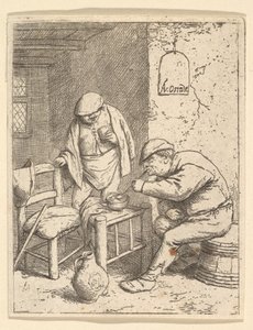 Kuřák a piják, 1682 . od Adriaen Jansz. van Ostade