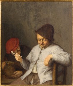 Kuřák a piják, kolem roku 1650 od Adriaen Jansz. van Ostade