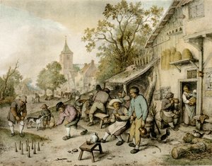 Bowleři od Adriaen Jansz. van Ostade