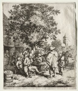 Šumař a hurdiska. od Adriaen Jansz. van Ostade