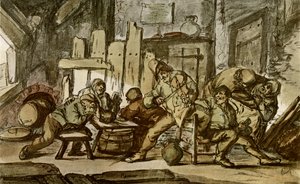 Selský muzikant ve vesnické krčmě od Adriaen Jansz. van Ostade