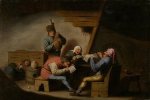 Vesničtí zpěváci od Adriaen Jansz. van Ostade