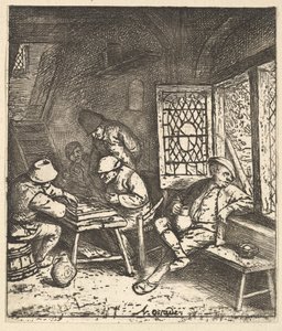 Hráči Tric Trac, 1610-85. od Adriaen Jansz. van Ostade
