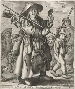 Mäusefänger (chytač myší) od Adriaen Matham