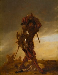 Švýcarský voják: A Mercenary, cca 1609-62 (olej na panelu)