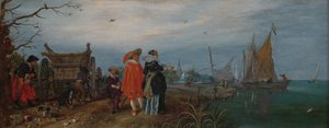 podzim (rozhovor) od Adriaen Pietersz van de Venne