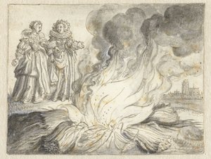 „Vášeň je oheň z ničeho než ze slámy“ od Adriaen Pietersz van de Venne
