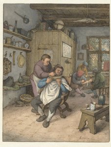 Holičství Barbierswinkel od Adriaen van Ostade
