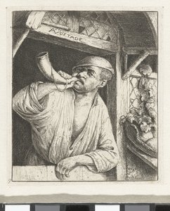 Baker zatroubí od Adriaen van Ostade