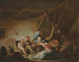 Selský interiér od Adriaen van Ostade