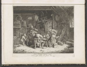 Pěstování jídla v hostinci Snídaně od Adriaen van Ostade