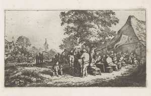 Farmářský jarmark od Adriaen van Ostade